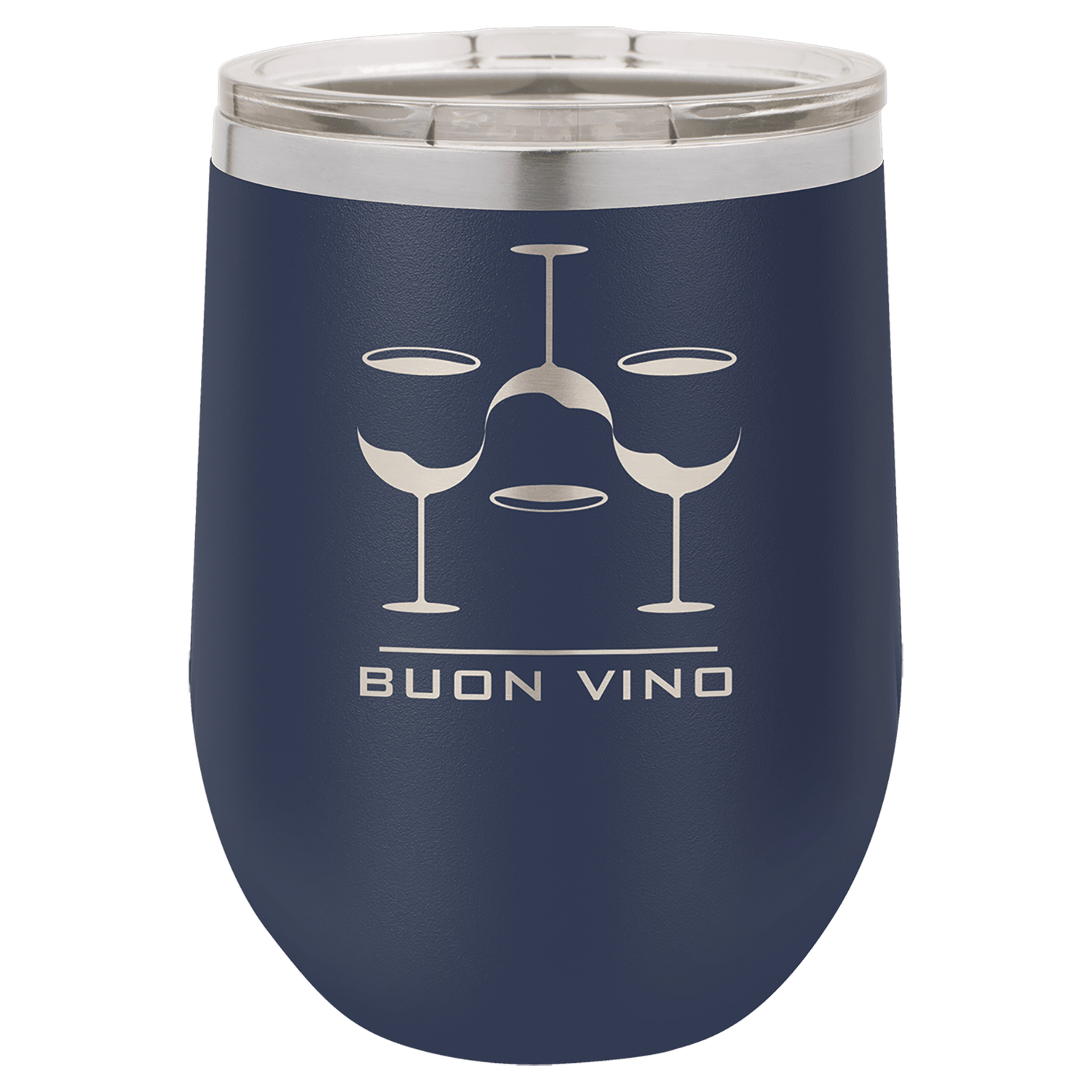 12 oz Polar Camel Stemless Wine Tumbler with Lid - Laser Engrave