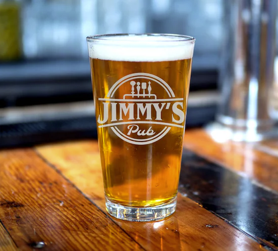 16oz Pint Glass - Laser Engraved