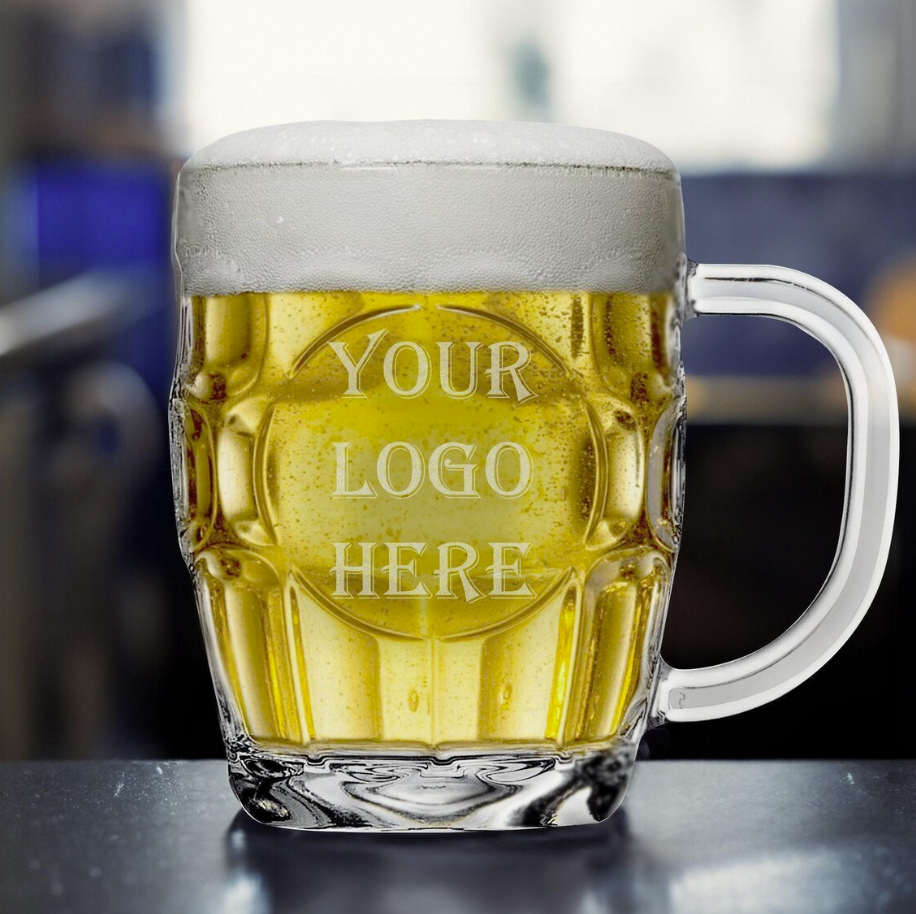 20oz Beer Mug with Handle - Laser Engraved
