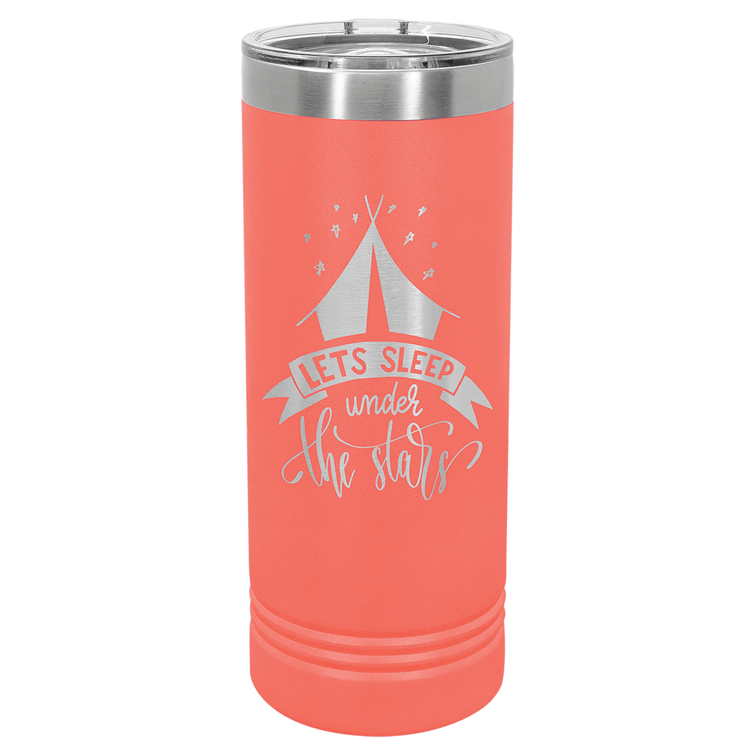 22oz Polar Camel Skinny Tumbler with Slider Lid - Laser Engraved