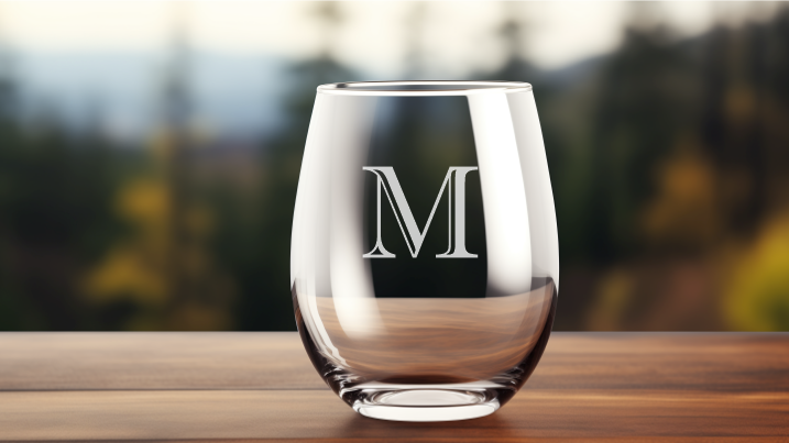 21oz Stemless Wine Glass - Laser Engraved