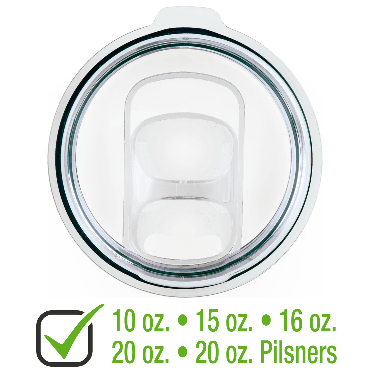 Polar Camel Upgraded SLIDER LID for 10oz, 15oz, 16oz, 20oz Tumblers, and 20oz Pilsners